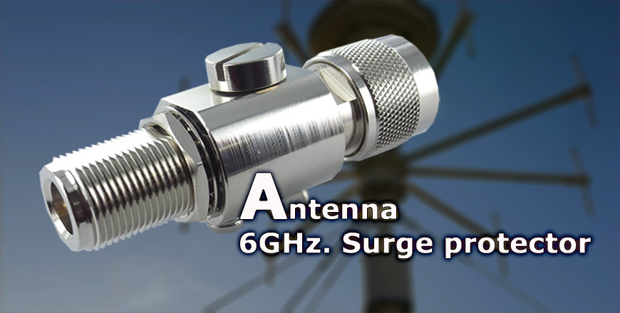 LA06G-NPNJ-01, DC-6GHz. 50Ω coaxial lightning arrester